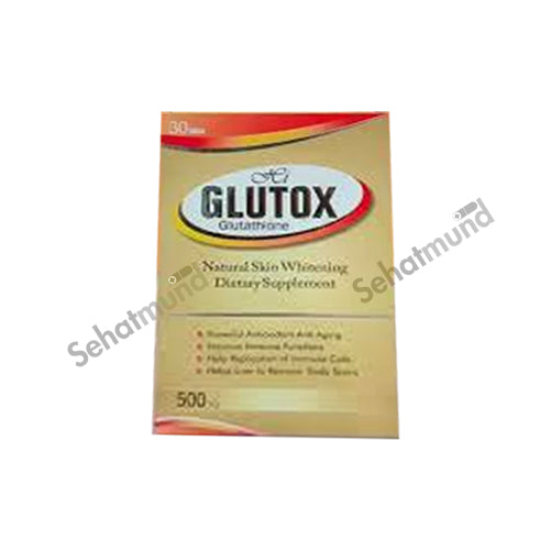 Glutox Glutathione Tablets SehatMund Online Medicine Glutox Glutathione Tablets SehatMund Online Medicine