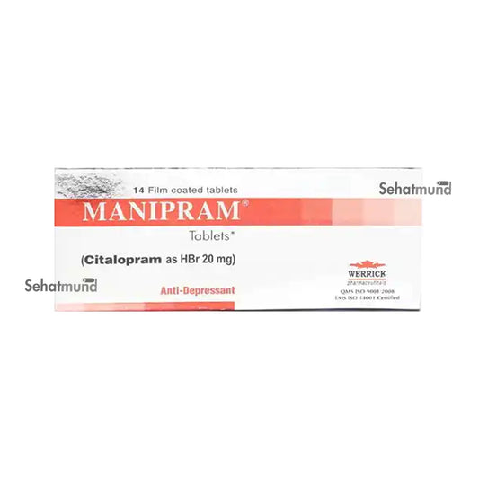Manipram 20 Mg 14 Tablets