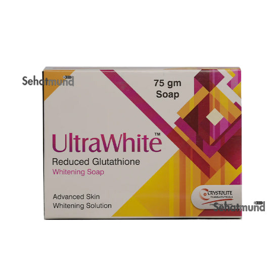 ultra white reduced glutathione 500mg Ultra White Soap 75g – Brightening and Whitening Formula Seamless Care,  Every touch – Crystolite main image 1