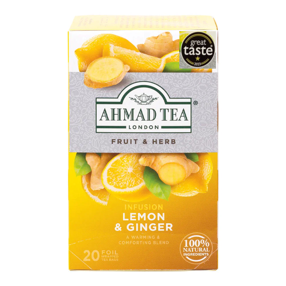 Ahmad Tea Bags Fruit & Herb Lemon &Ginger 40g