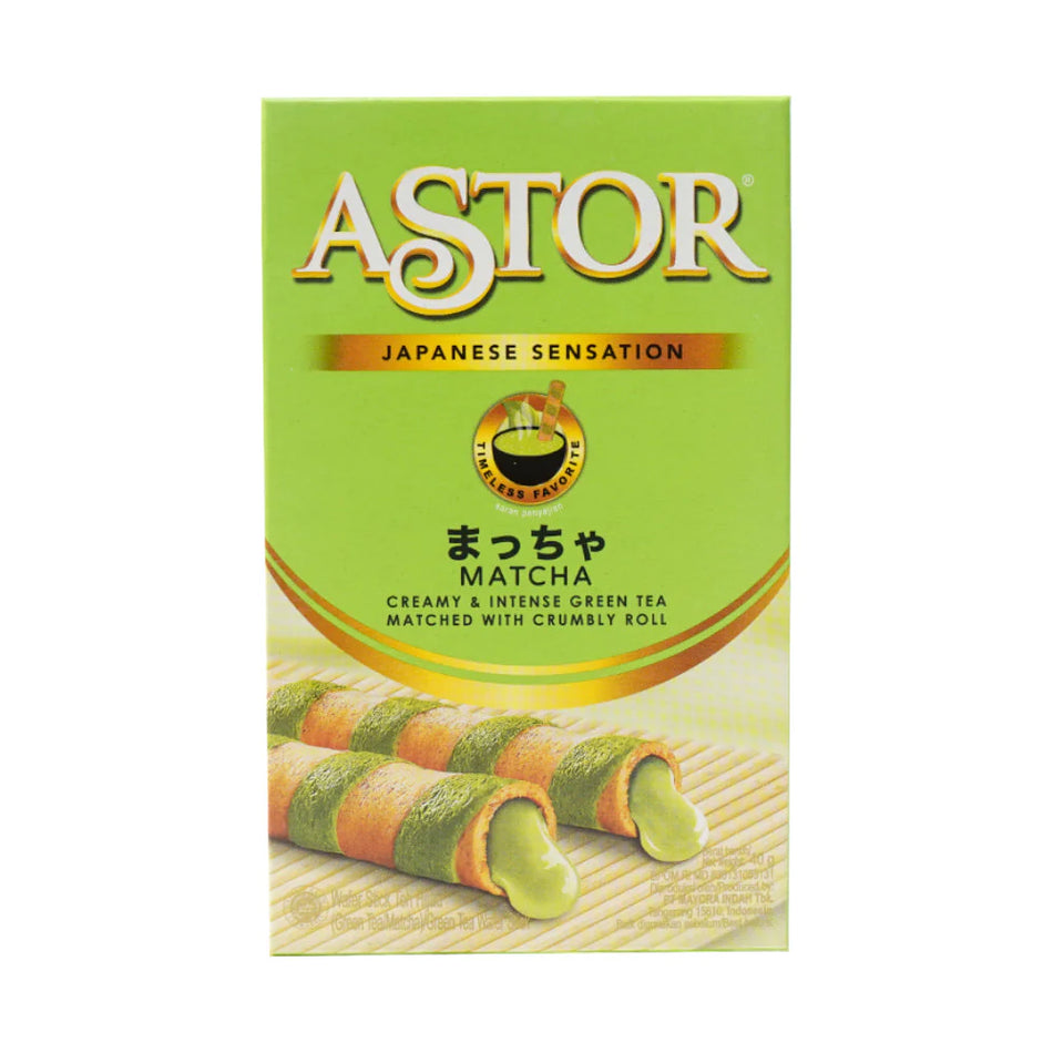 Astor Wafer Matcha Creamy & Intense Green Tea 40g