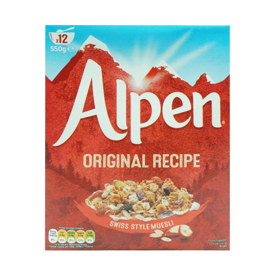 Alpen Cereal Original Swiss Style Muesli 550 g