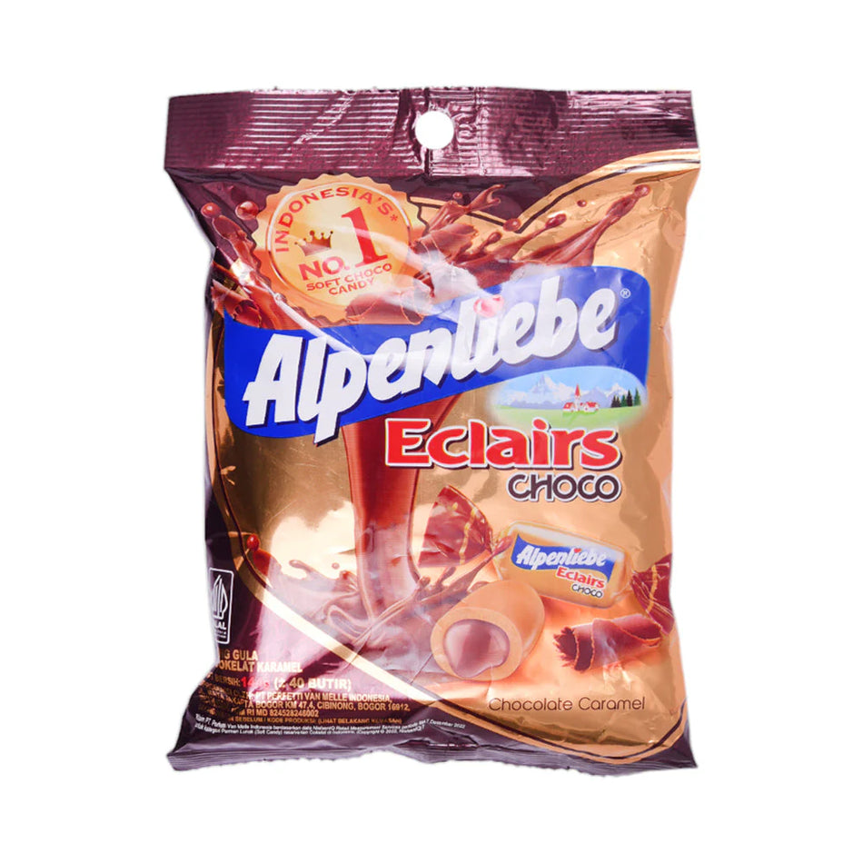 Alpenliebe Candy Eclairs Chocolate Caramel 144g