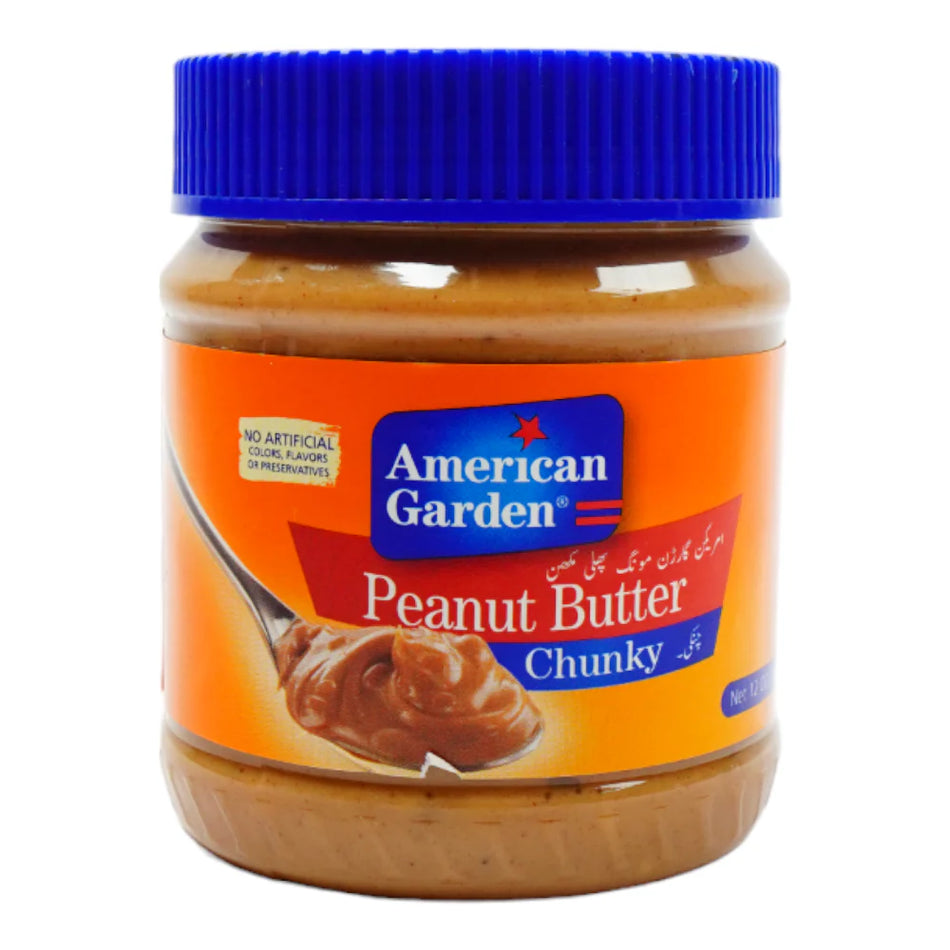 American Garden Peanut Butter Chunky 340g