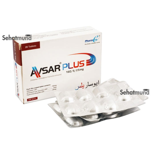 Avsar Plus Tablets 160mg/5mg/25mg
