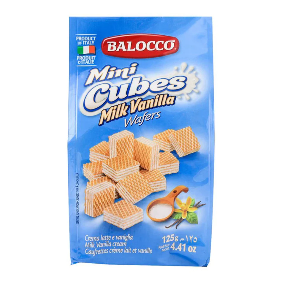 Balocco Vanilla Wafer Mini Cubes 125g