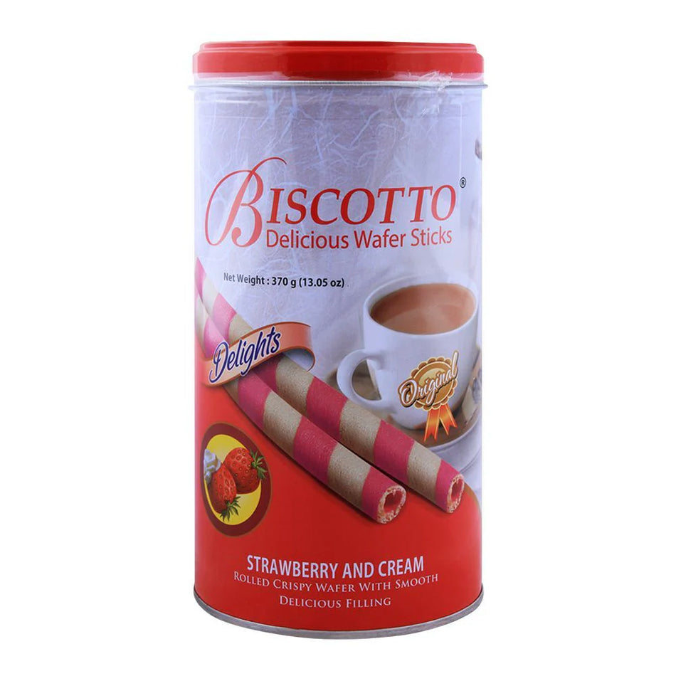 Biscotto Waffers Sticks Strawberry Delights 370g
