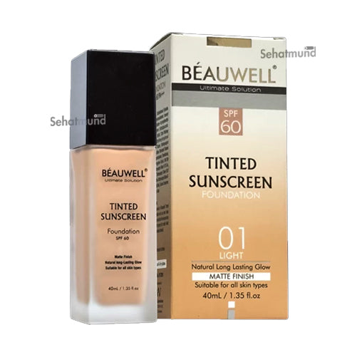 Beauwell Tinted Sunscreen Foundation 40ml