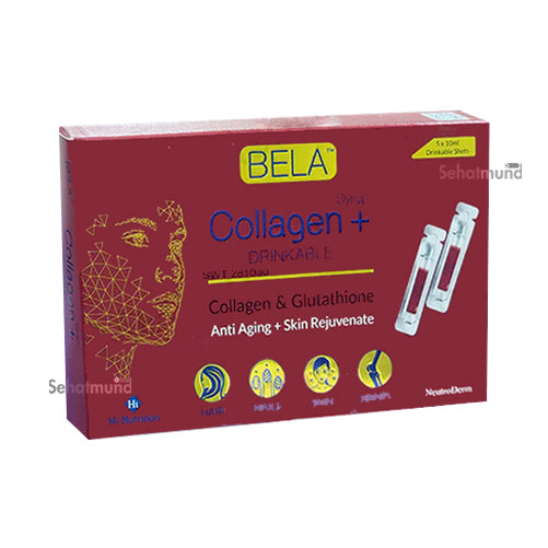 Bela Collagen + Drinkable – Anti Aging Fairness 5 Drinkable Ampoules Oral Shots