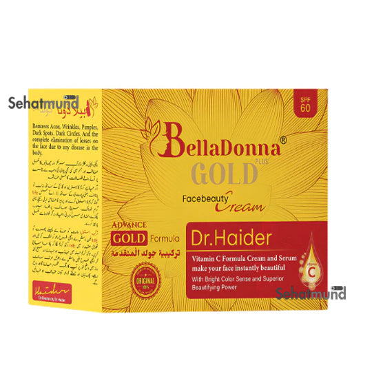 Bella Donna Gold Plus Facebeauty Cream SPF60