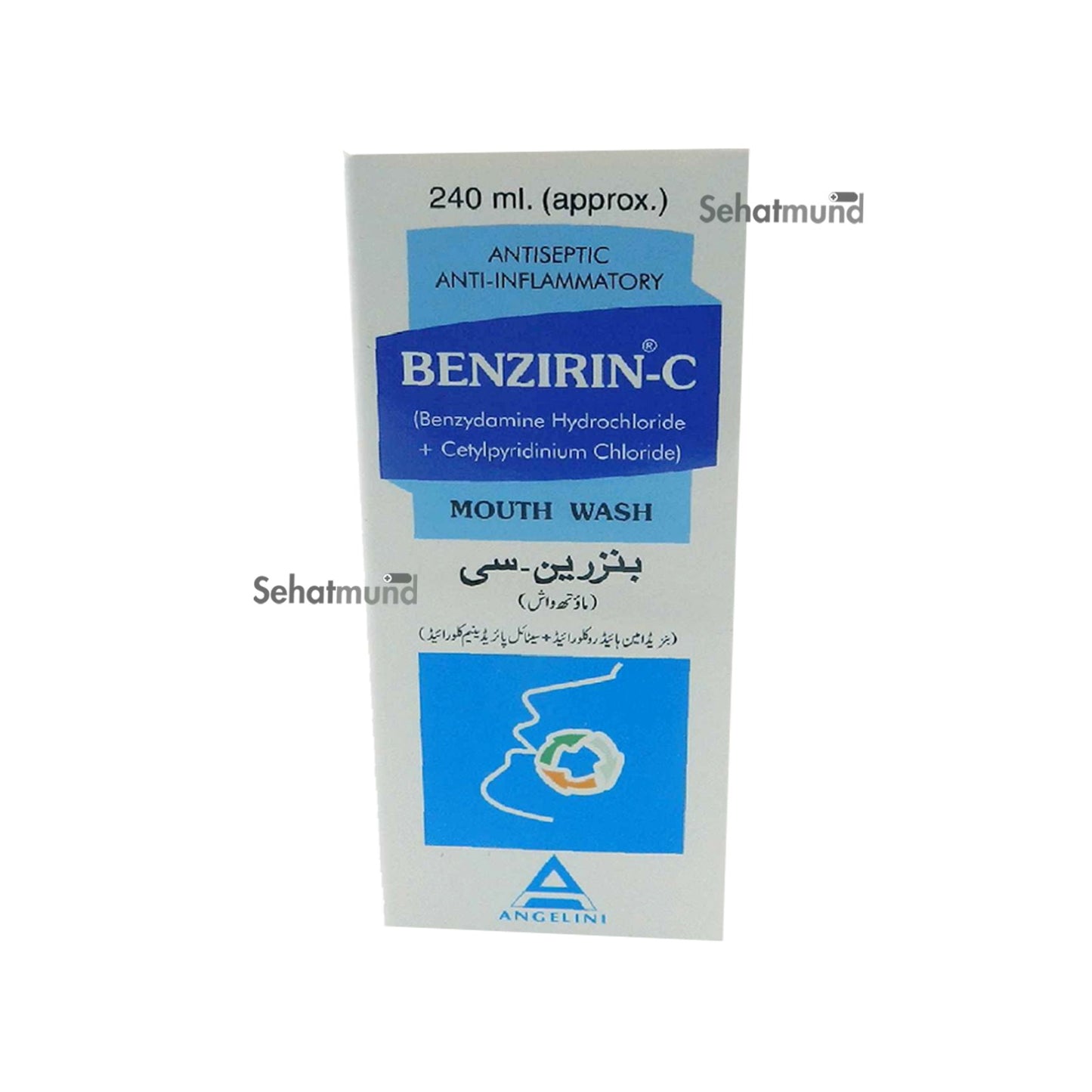 Benzirin c Oral Rinse Sol 240Ml