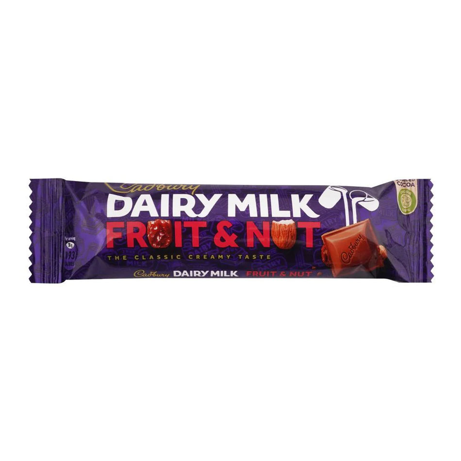 Cadbury Dairy Milk Chocolate Fruit And Nut 38g