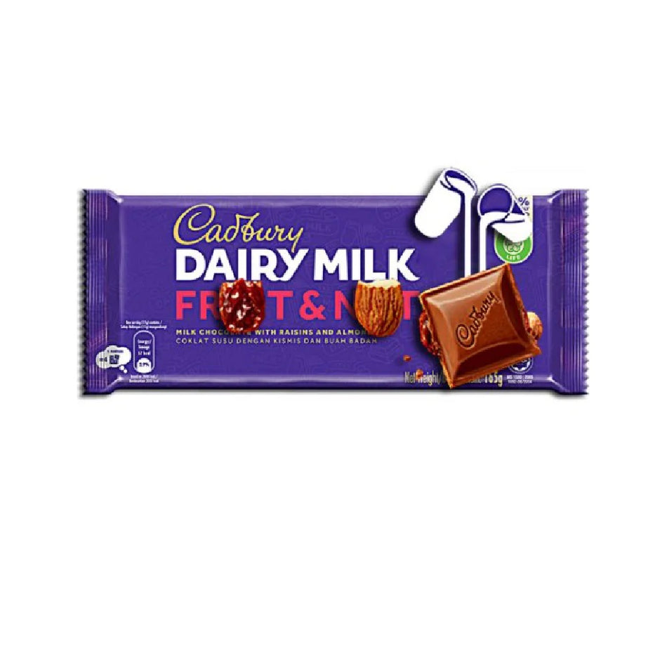Cadbury Dairy Milk Chocolate Fruit And Nut 160g