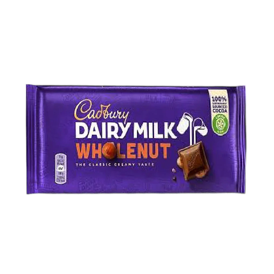 Cadbury Dairy Milk Chocolate Whole Nut 120g
