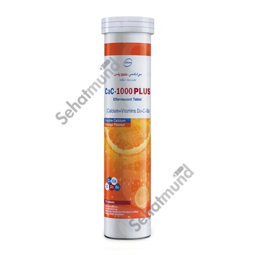 Cac-1000 Plus Orange Flavour Tablets