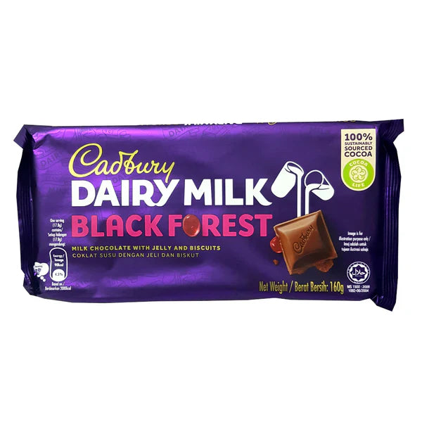 Cadbury Dairy Milk Chocolate Black Forest 160g