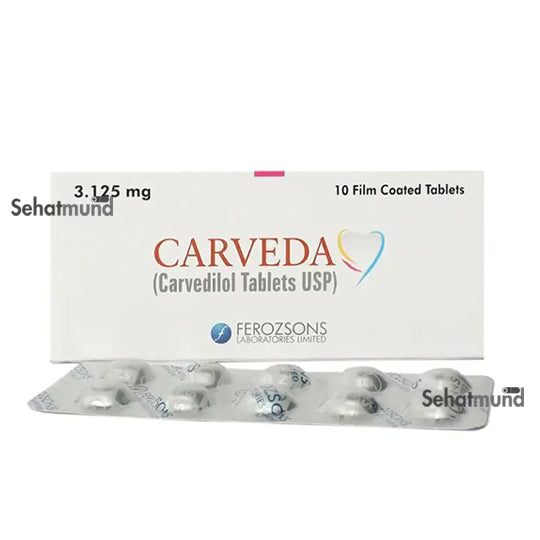 Carveda Tablets 3.125mg
