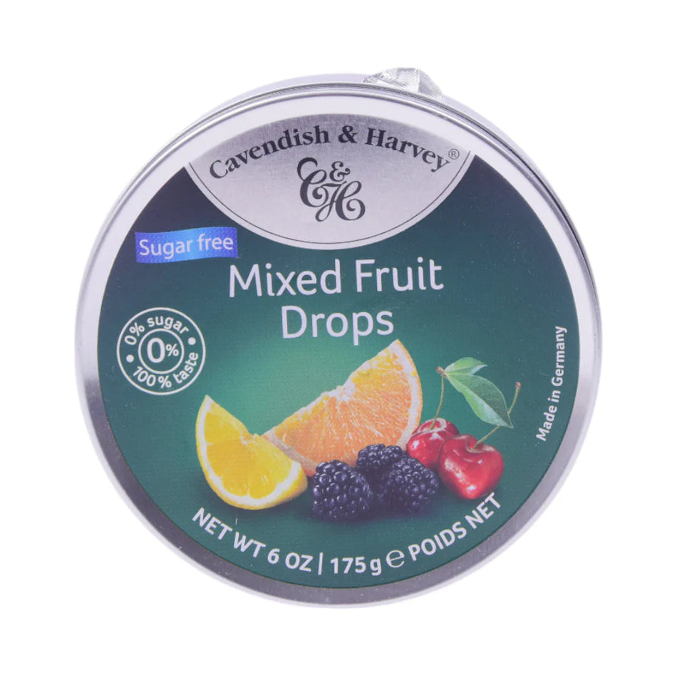 Cavendish And Harvey Sugar Free Mixed Fruits Drops 175g