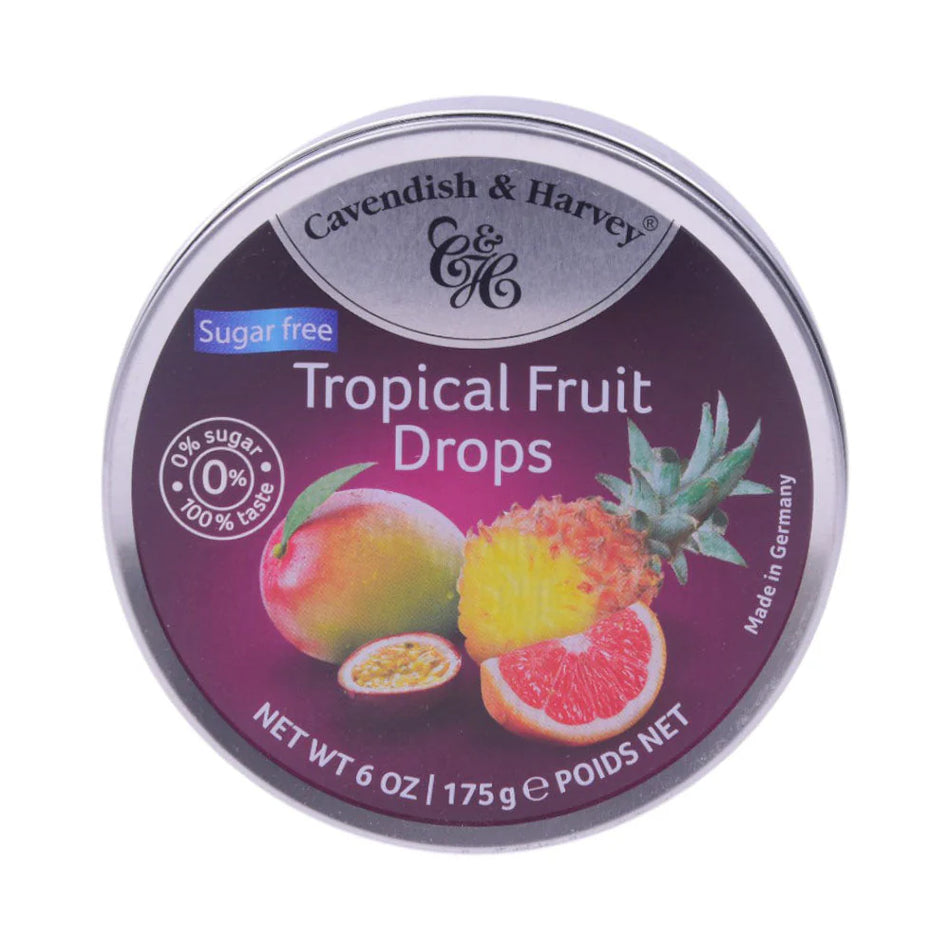 Cavendish And Harvey Sugar Free Tropical Fruit 175g