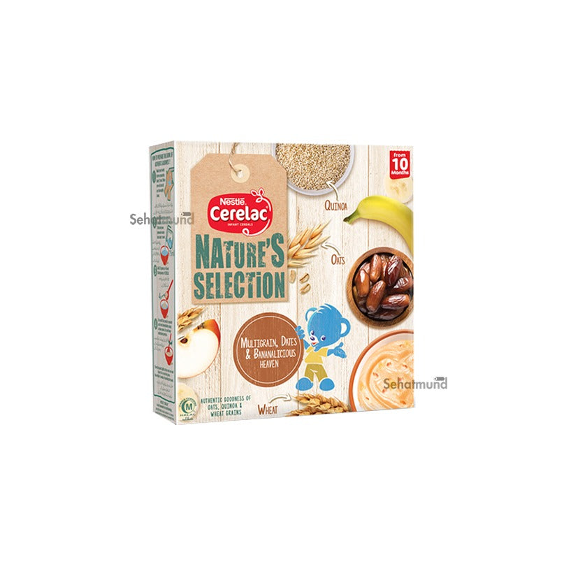 Cerelac Nature Multigrain, Dates and Bananalicious 175g Milk Powder