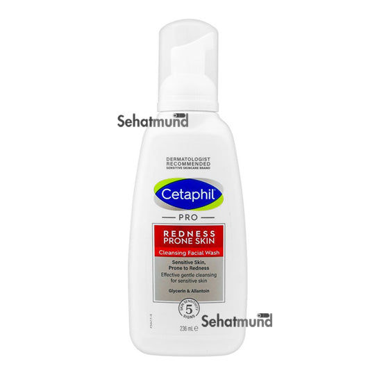 Cetaphil Redness-Prone Skin Cleansing Facial Wash, Face Cleanser For Sensitive Skin, 236ml