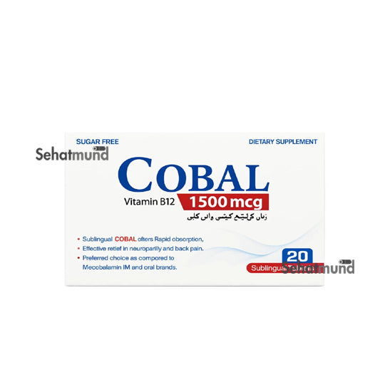 Cobal Tablets 1500mcg