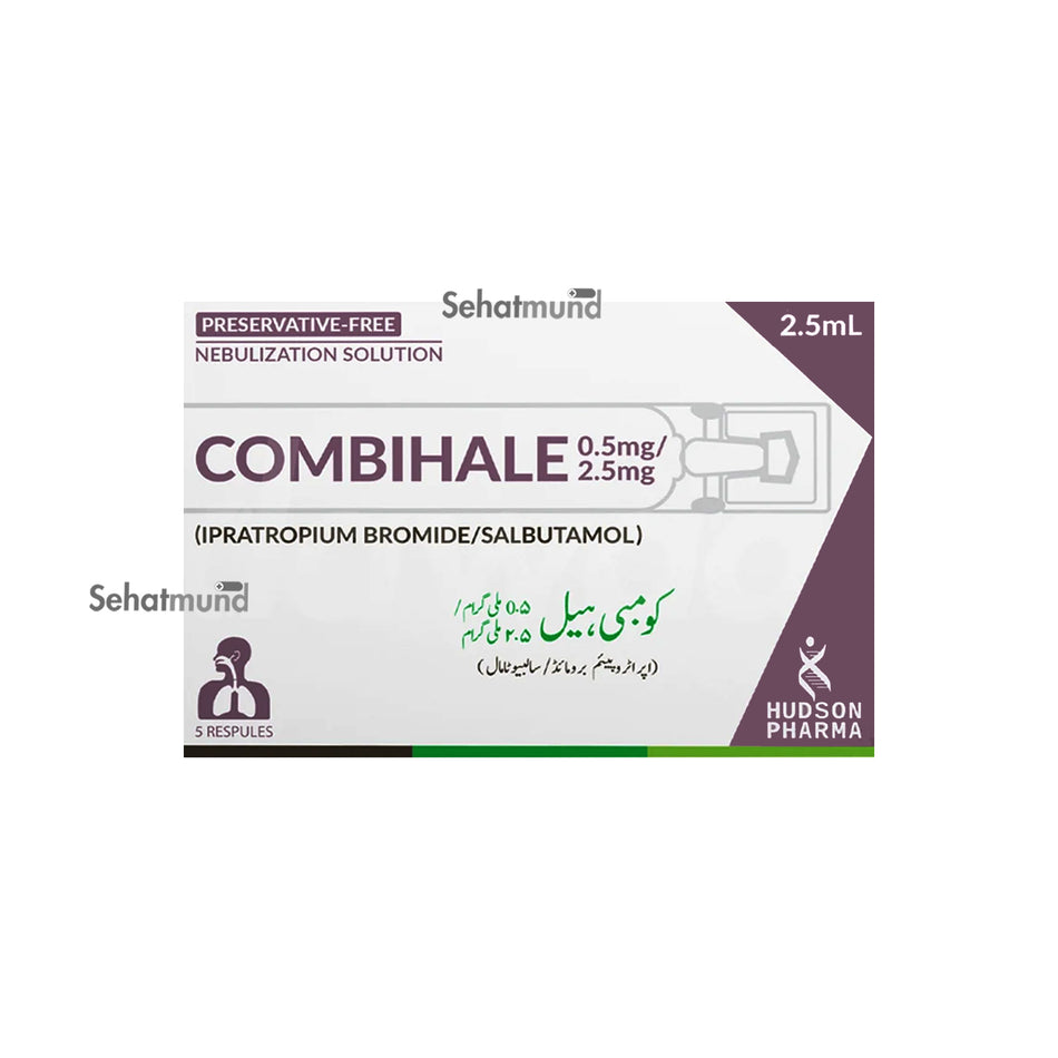 Combihale 0.5mg+2.5mg/2.5ml Nebulizer Solution