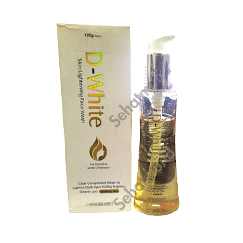 D-White Skin Lightening Face Wash 120g