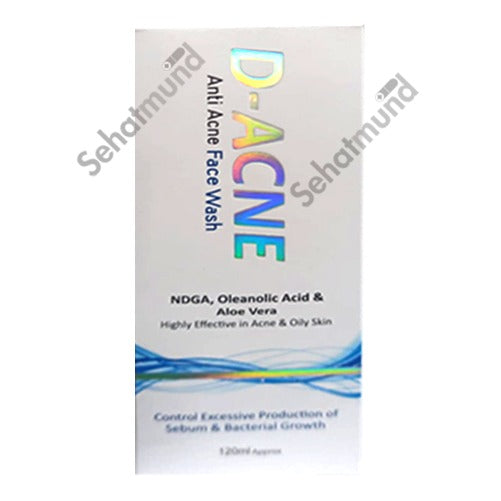 D Acne Anti Acne Face Wash 120ml