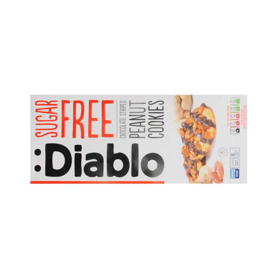 Diablo Cookies Sugar Free Chocolate Peanut Cookies 135g