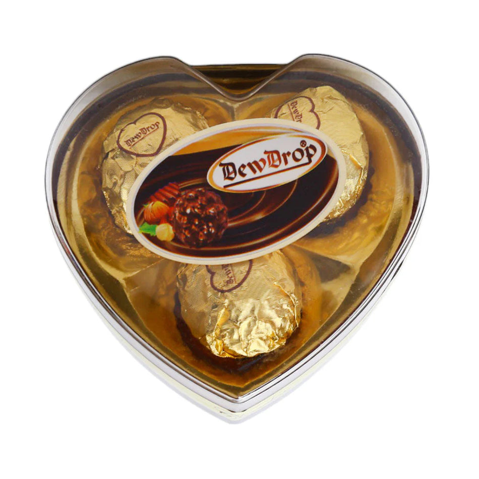 Dew Drop Peanut Chocolate Mini Heart H03G 38g