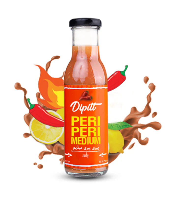 Dipitt Peri Peri Medium Sauce Bottle 300g