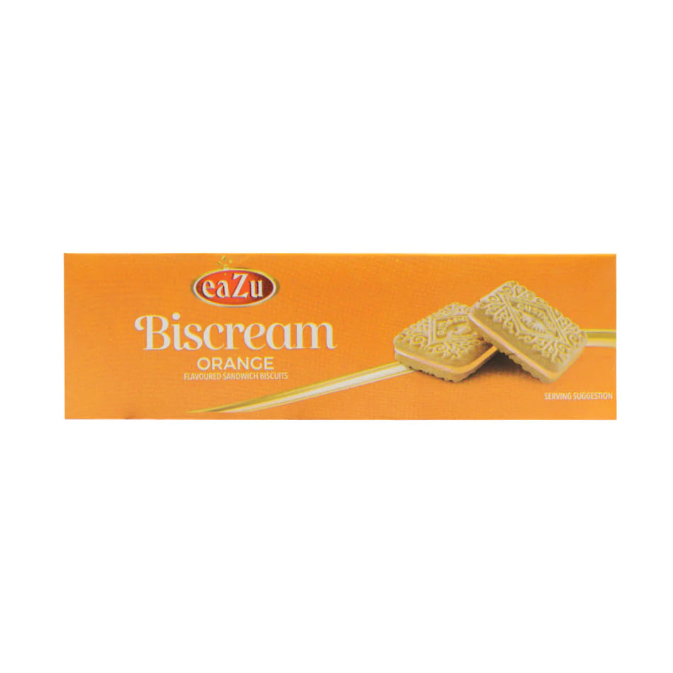 Eazu Biscream Sandwich Biscuit Orange 90g