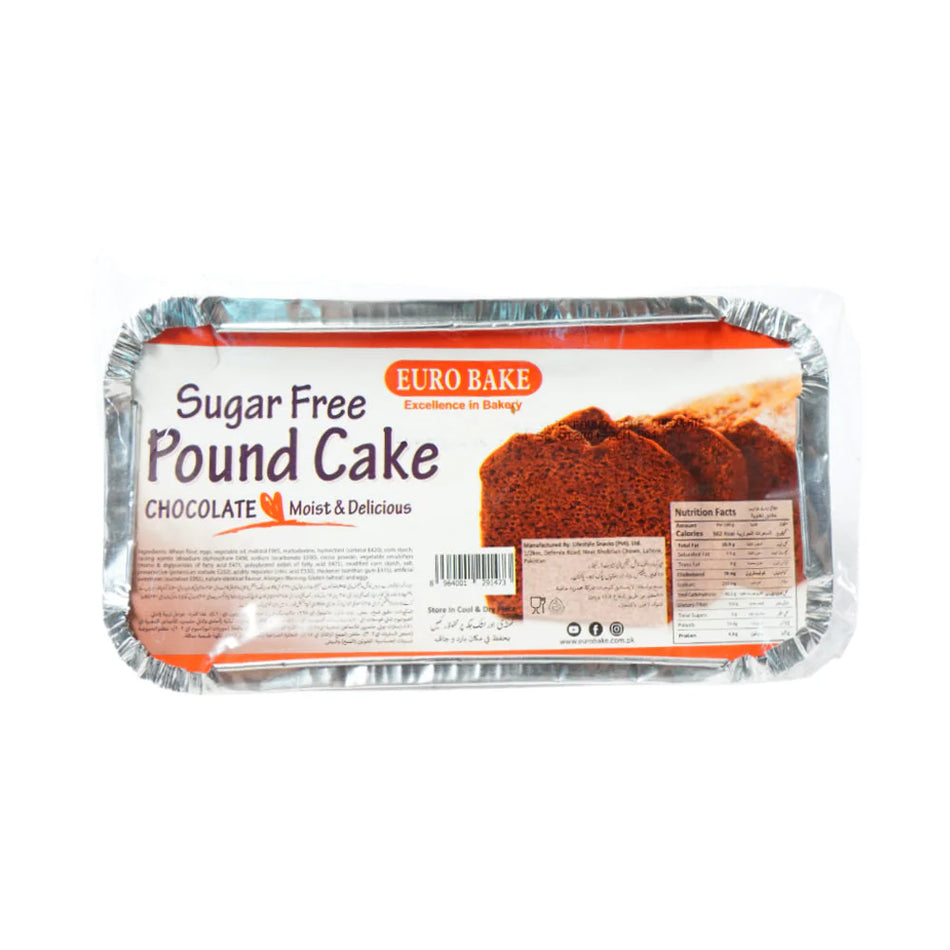 Euro Bake Sugar Free Pound Cakes Chocolate 200g