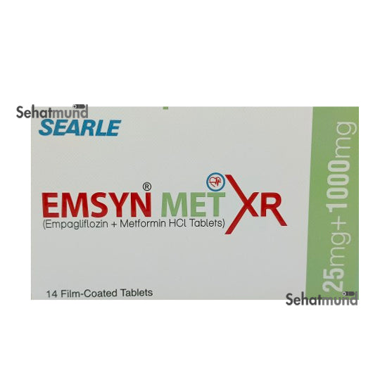 Emsyn Met XR Tablets 25mg+1000mg