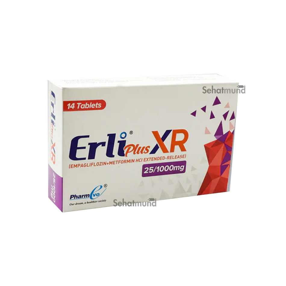 Erli Plus XR  Tablets 25mg/1000mg