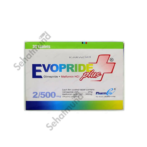 Evopride Plus Tablets 2/500mg