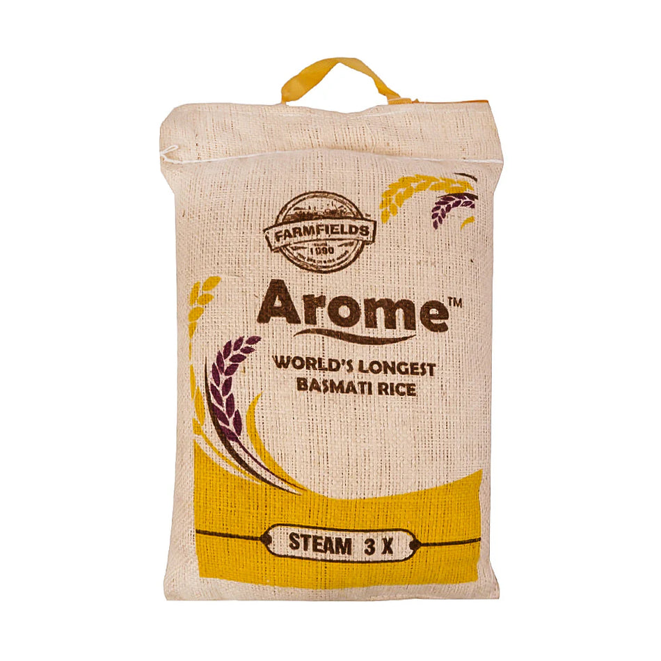 FF Arome Basmati Rice Steam 3X 5 kg – Yellow