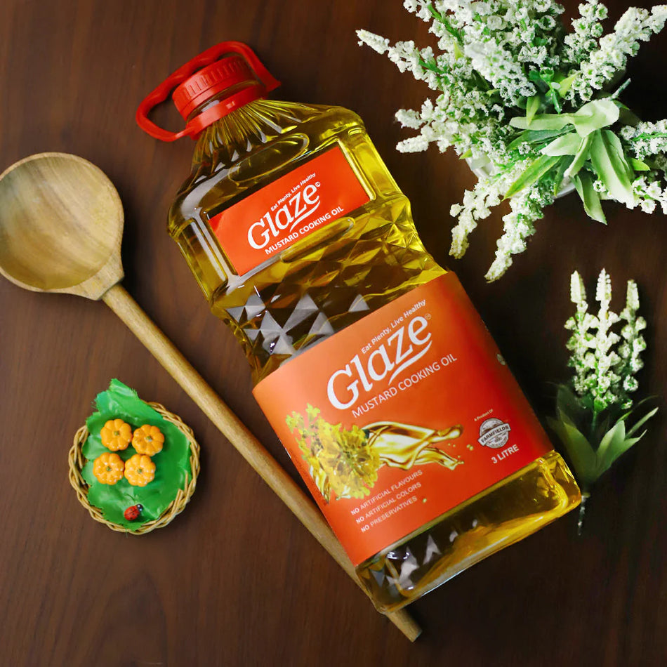 FF Glaze Mustard Cooking Oil Bottle 3 liter