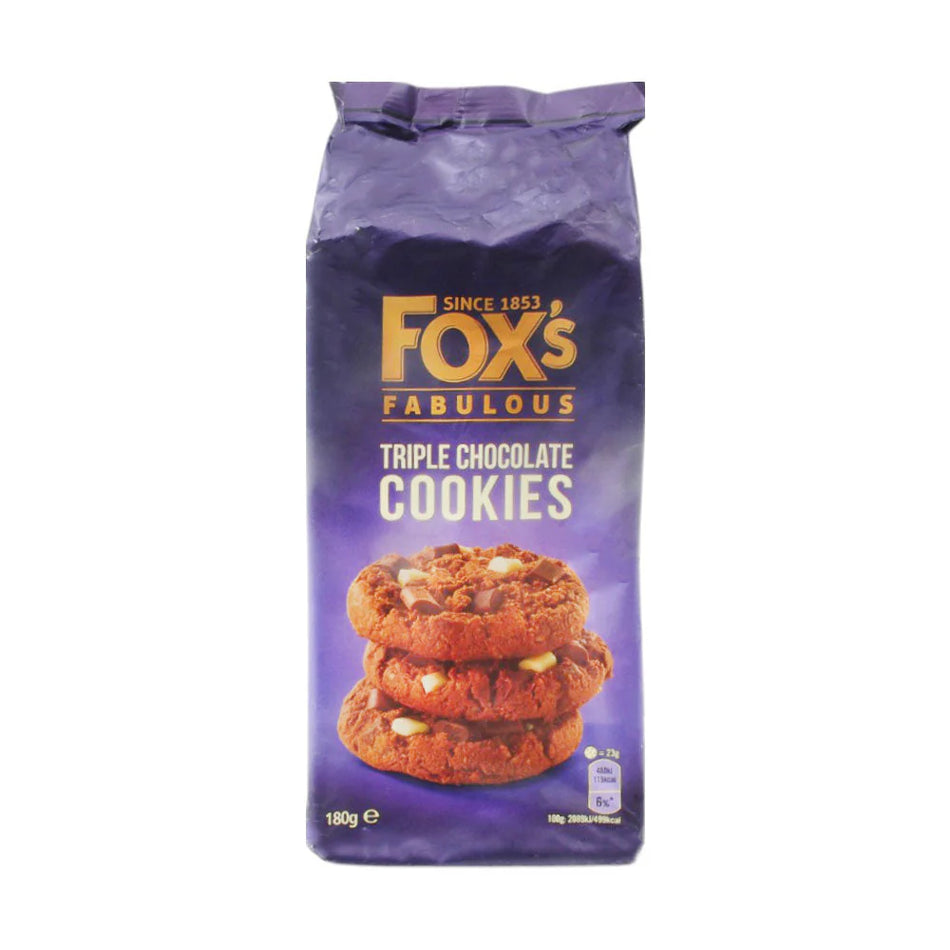 Foxs Triple Chocolate Cookies 180g