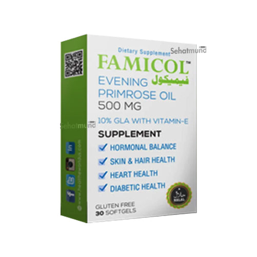 Famicol Evening Primrose Oil Softgels 500mg