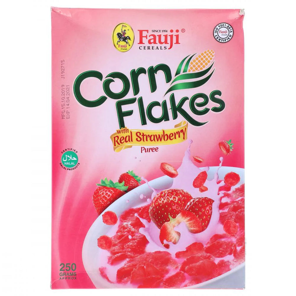Fauji Corn Flakes Strawberry 250g