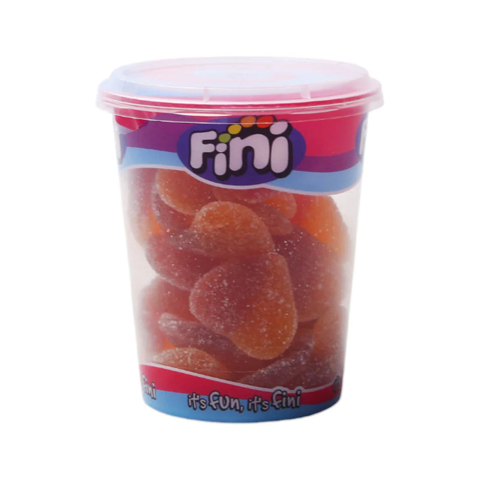 Fini Jelly Cup Peach Hearts 185g