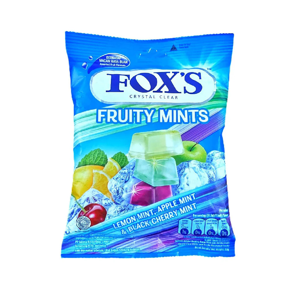 Fox's Oval Candy Fruity Mints Crystal Clear 125g