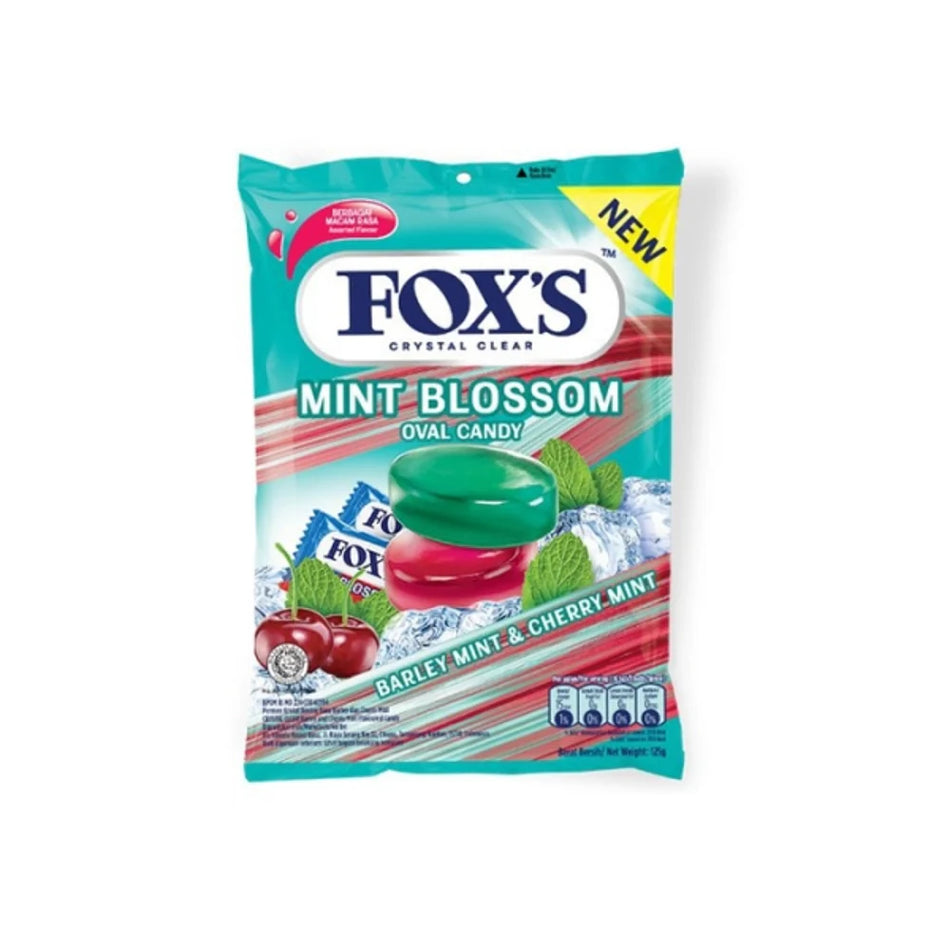 Fox's Oval Candy Mint Blossom Crystal Clear 125g