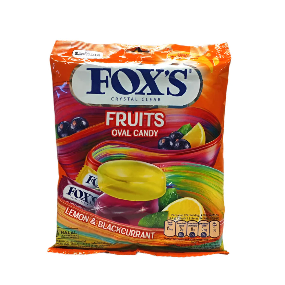 Foxs Oval Candy Mix Fruits Crystal Clear 125g