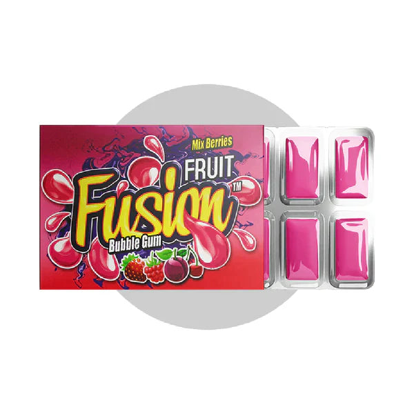 Fusion Bubble Gum Mix Berries Strip 16g