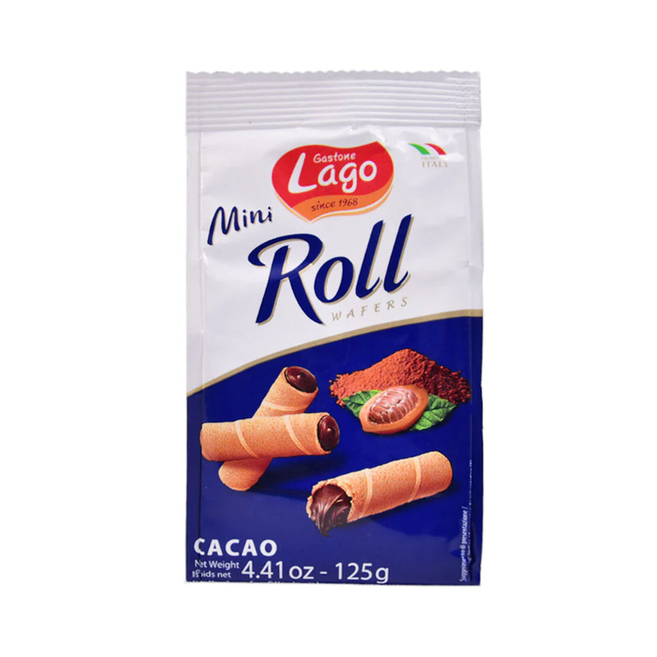 Gastone Lago Wafer Mini Roll Cacao 125g