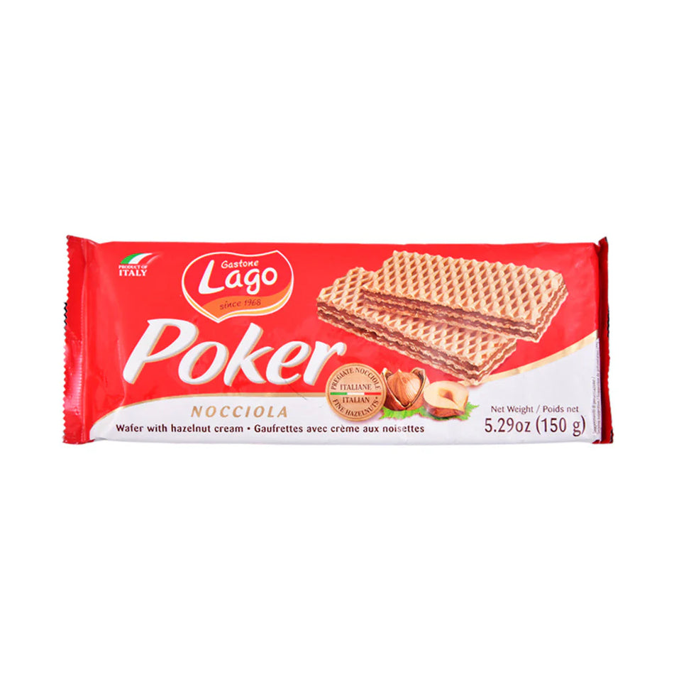 Gastone Lago Wafer Poker Nocciola 150g