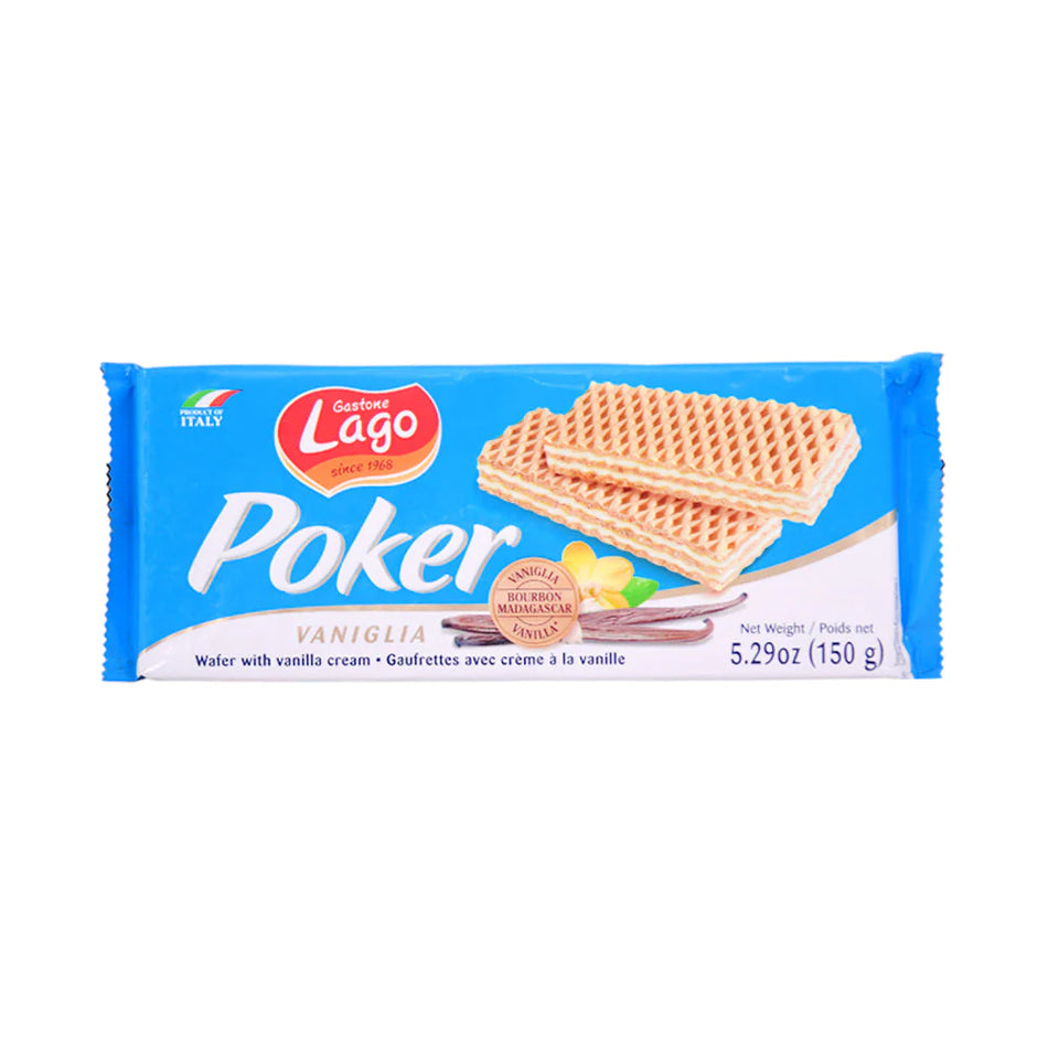 Gastone Lago Wafer Poker Vanilla Cream 150g